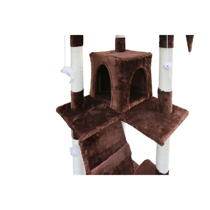 Котешко дърво за надраскване Gloria 50 x 50 x 170 cm Кафяв