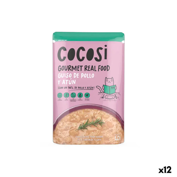 Котешка храна Cocosi Gourmet Real Food 40 g Риба тон 12 броя