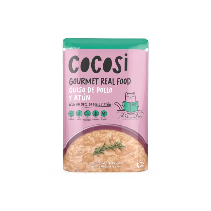 Котешка храна Cocosi Gourmet Real Food 40 g Риба тон 12 броя