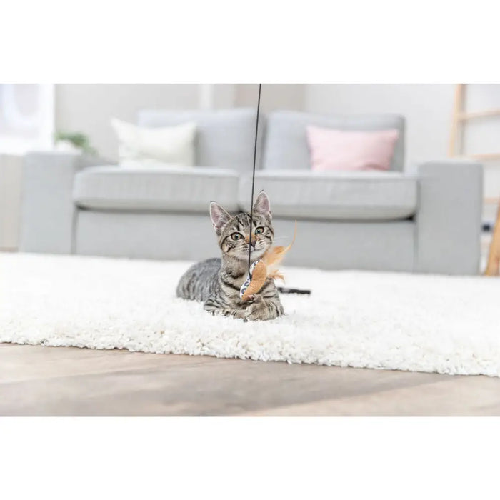 котешка играчка Trixie Бежов полиестер Дървен Сърце