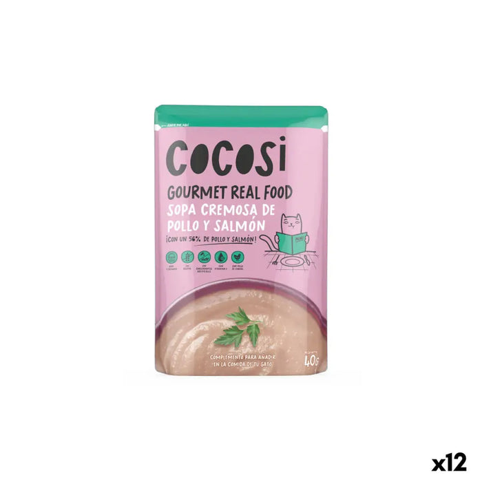 Котешка храна Cocosi Gourmet Real Food 40 g Сьомга 12 броя