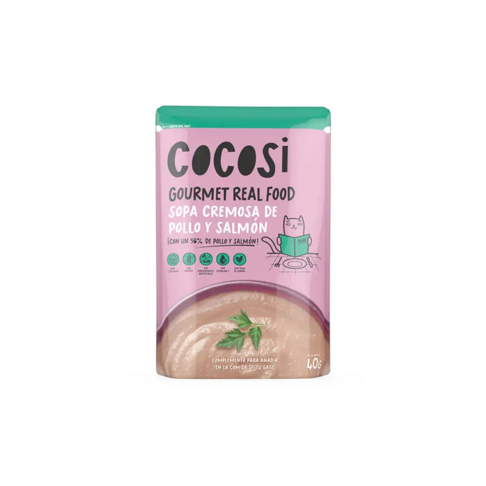 Котешка храна Cocosi Gourmet Real Food 40 g Сьомга 12 броя