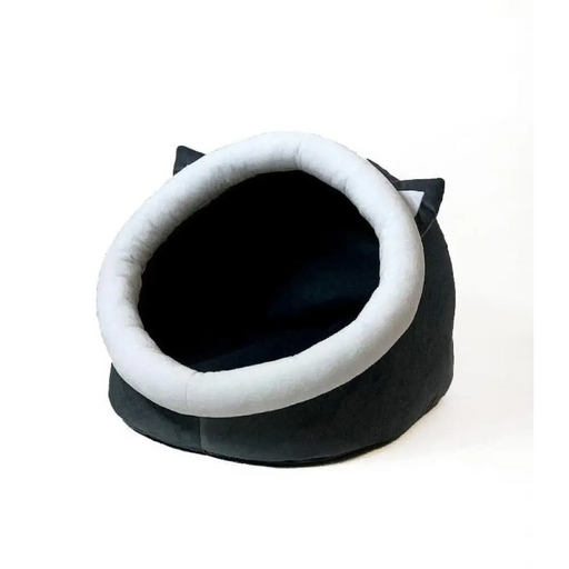 Котешко легло GO GIFT - графитено-бяло - 40x45x34 см