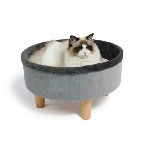 Котешко легло MPETS ROUND Сив 47 x 47 x 26 cm