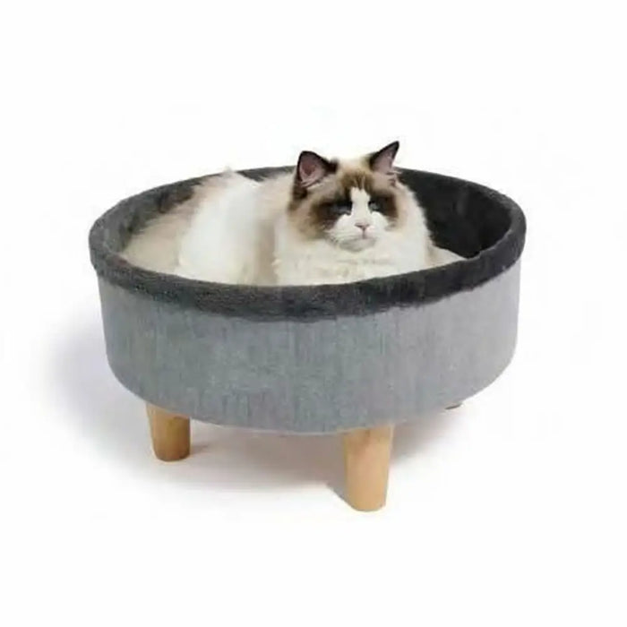 Котешко легло MPETS ROUND Сив 47 x 47 x 26 cm