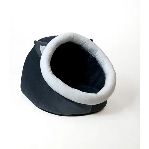 Котешко легло GO GIFT - графитено-бяло - 40x45x34 см