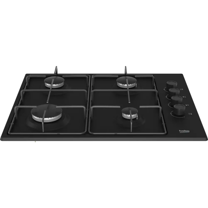 Котлон Beko HIBG64120SB Черен Вграждане 60 см Газ 4 зони