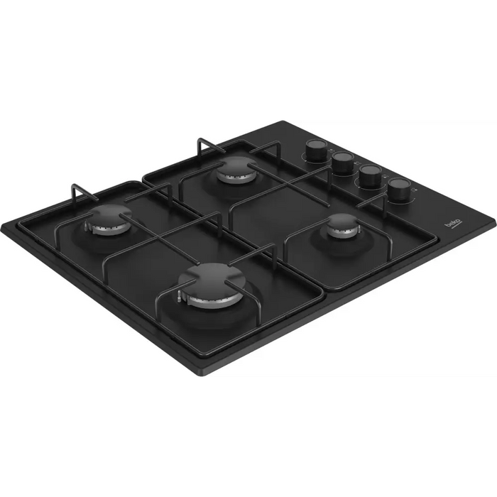 Котлон Beko HIBG64120SB Черен Вграждане 60 см Газ 4 зони