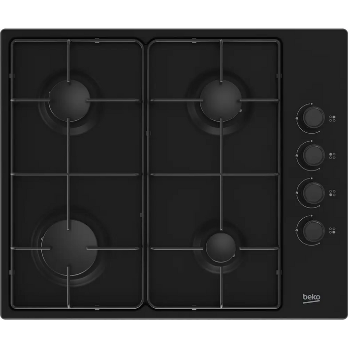 Котлон Beko HIBG64120SB Черен Вграждане 60 см Газ 4 зони