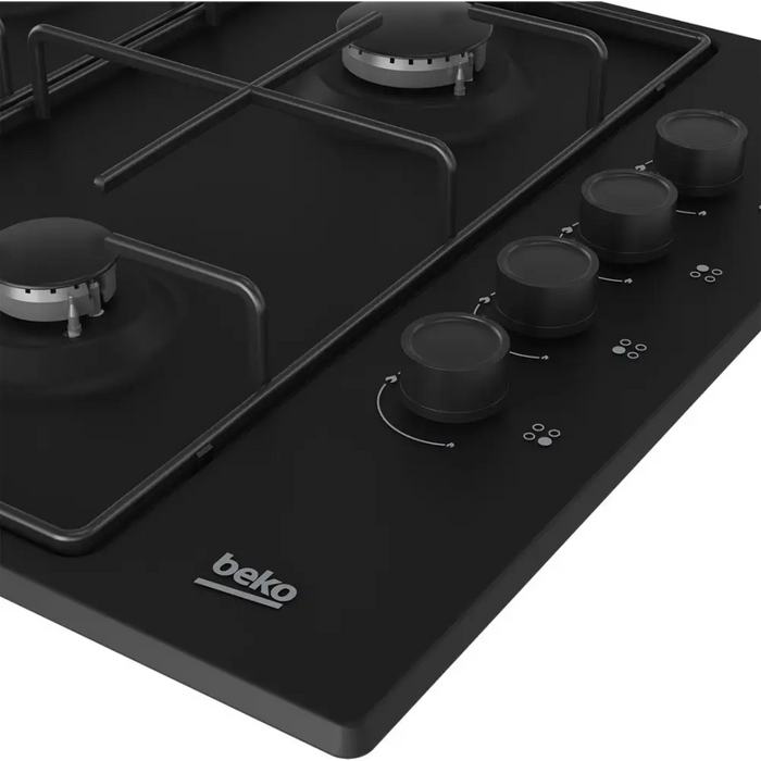 Котлон Beko HIBG64120SB Черен Вграждане 60 см Газ 4 зони