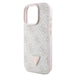 Кожен 4G калъф Guess Triangle Strass MagSafe за iPhone 16