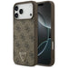 Кожен 4G калъф Guess Triangle Strass MagSafe за iPhone 17