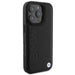 Кожен калъф BMW Hot Stamp за iPhone 16 Pro Max - черен