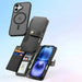 Кожен калъф Dux Ducis Lawa за iPhone 16 - черен