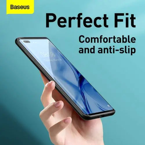 Кожен кейс Baseus за Huawei Mate 40 Pro + Alloy черен