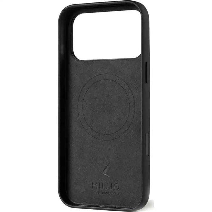 Кожен калъф Mujjo Full Leather за iPhone 17 Pro Max черен