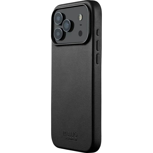 Кожен калъф Mujjo Full Leather за iPhone 17 Pro Max черен