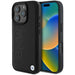 Кожен калъф BMW Hot Stamp за iPhone 16 Pro Max - черен
