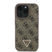 Кожен калъф Guess 4G Triangle Strass MagSafe за iPhone 16