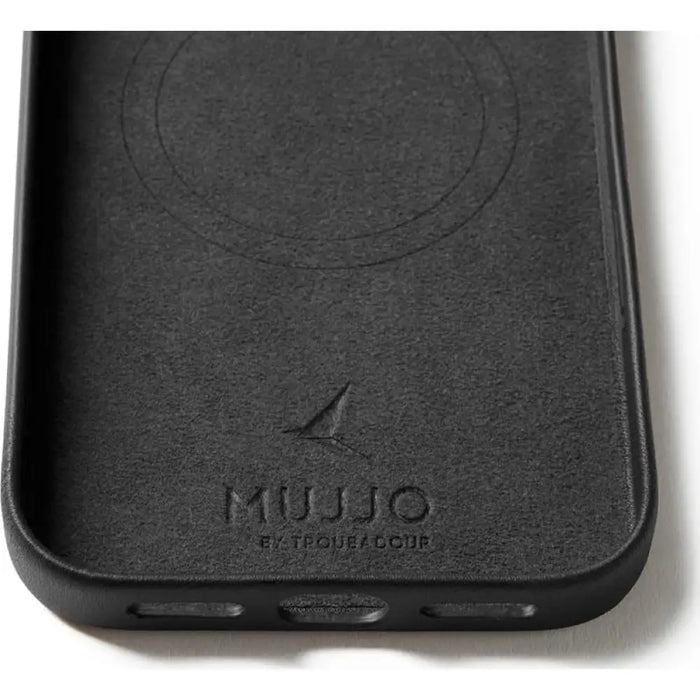 Кожен калъф Mujjo Full Leather за iPhone 17 Pro Max черен