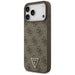 Кожен 4G калъф Guess Triangle Strass MagSafe за iPhone 17