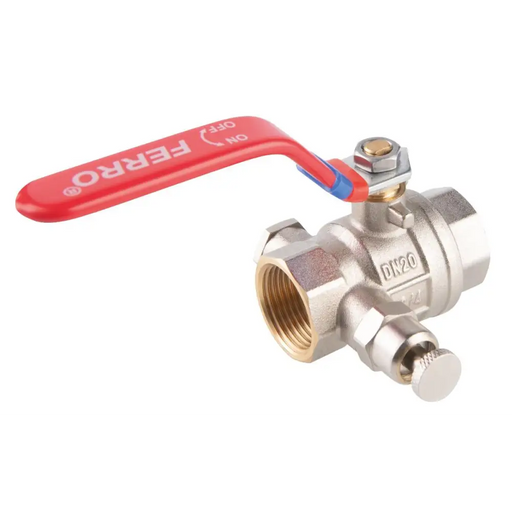 КРАН СФЕРИЧЕН С ИЗПУСКАТЕЛ FERRO 1/2’’ Ж