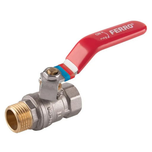 КРАН СФЕРИЧЕН С РЪКОХВАТКА FERRO 3/4’’ М