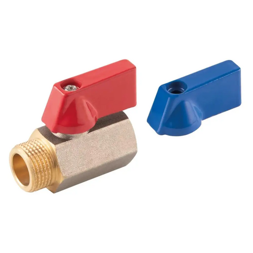КРАН СФЕРИЧЕН МИНИ FERRO 3/8’’ МЖ ЧЕРВЕН