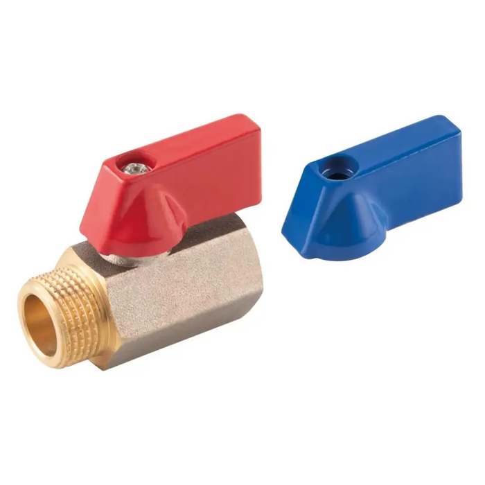 КРАН СФЕРИЧЕН МИНИ FERRO 3/8’’ МЖ ЧЕРВЕН