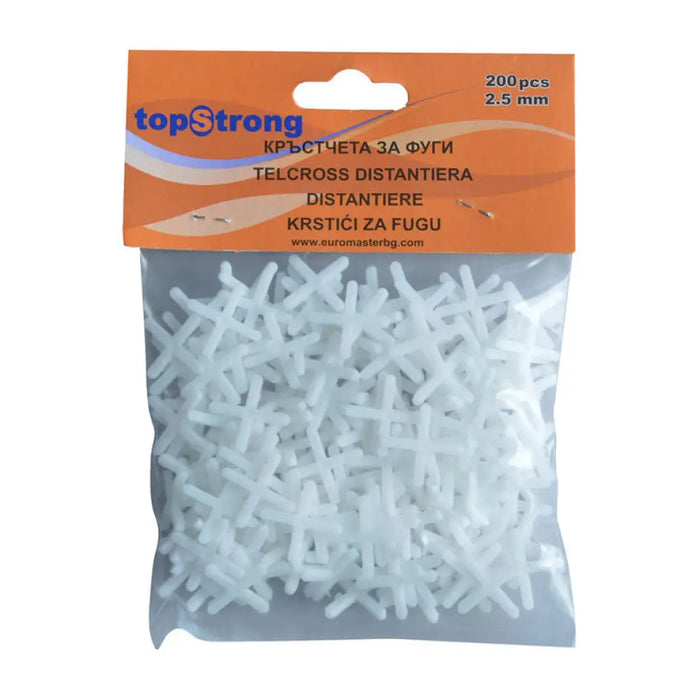 КРЪСТЧЕТА ЗА ФУГИ 200 БР/ ПАКЕТ 2.5MM EUROMASTER