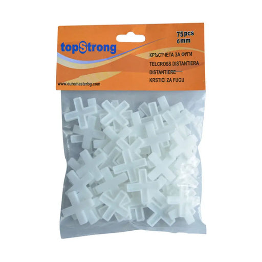 КРЪСТЧЕТА ЗА ФУГИ 75 БР/ ПАКЕТ 6.0MM EUROMASTER