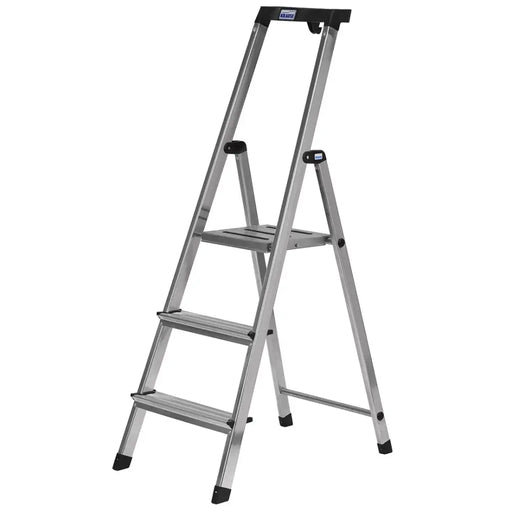Krause Safety Сгъваема стълба сребриста