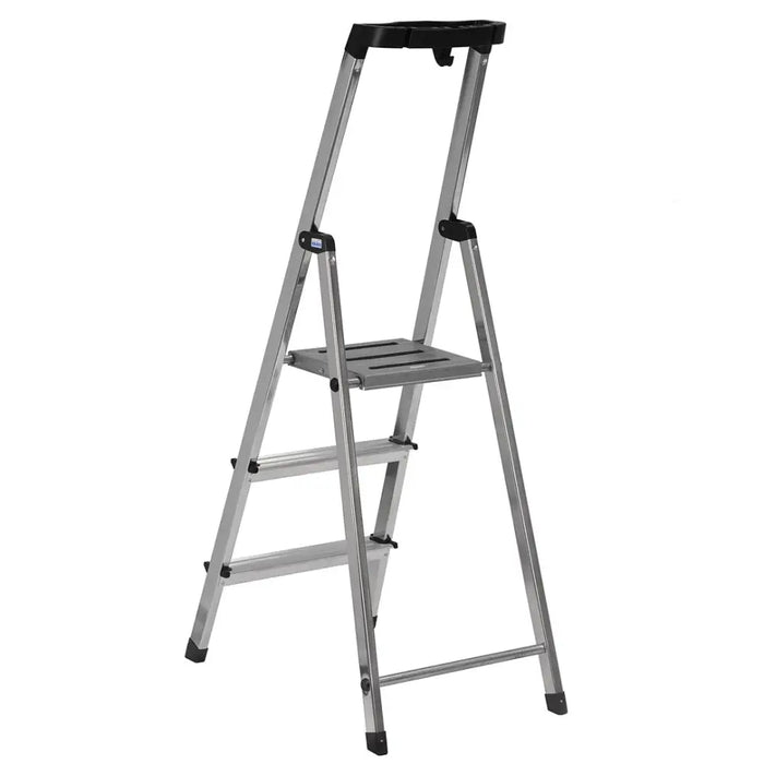 Krause Safety Сгъваема стълба сребриста