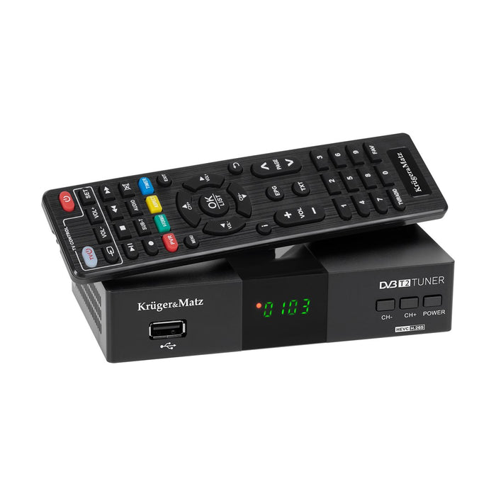 Kruger&Matz DVB-T2 H.265 HEVC тунер KM0550D