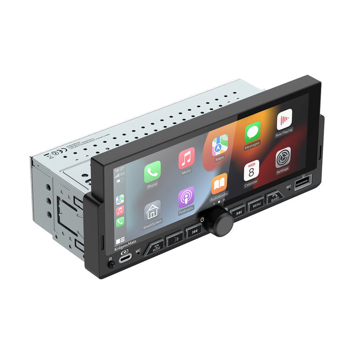 Kruger&Matz KM2017 1DIN CarPlay/Android автомобилно радио