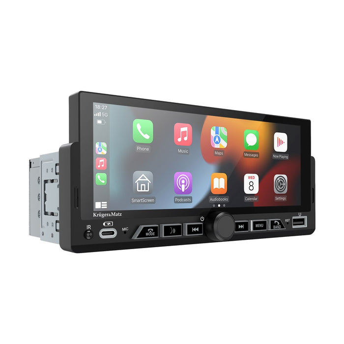 Kruger&Matz KM2017 1DIN CarPlay/Android автомобилно радио