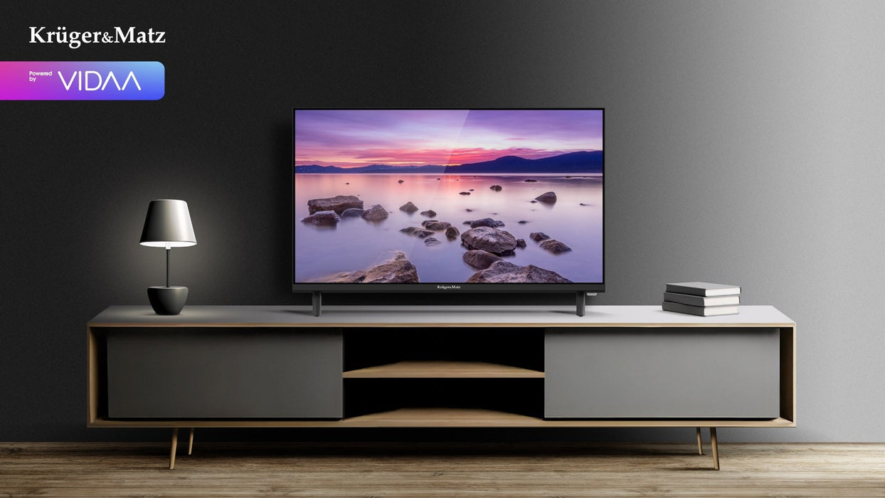 Krüger&Matz KM0224-V3 24" HD Smart TV Wi-Fi Черен