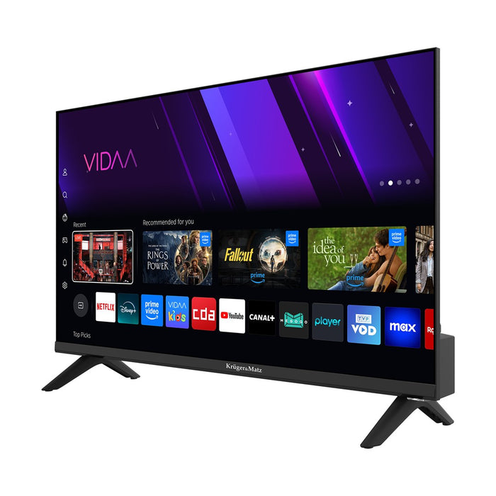 Krüger&Matz KM0224-V3 24" HD Smart TV Wi-Fi Черен