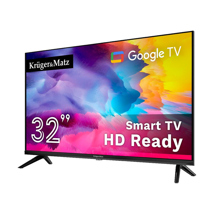 Телевизор Krüger&Matz KM0232-G 81,3 cm (32") HD Smart TV Wi-Fi Черен