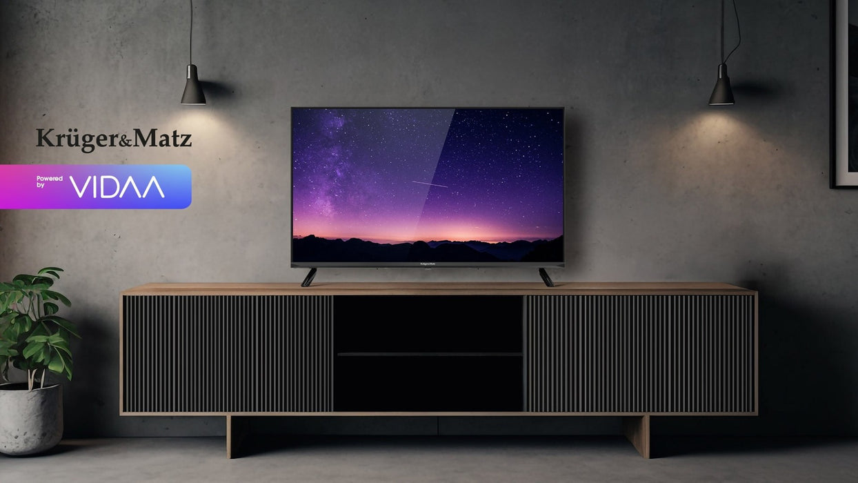 Krüger&Matz KM0240FHD-V3 101.6 см (40") FHD Smart TV Wi-Fi Черен