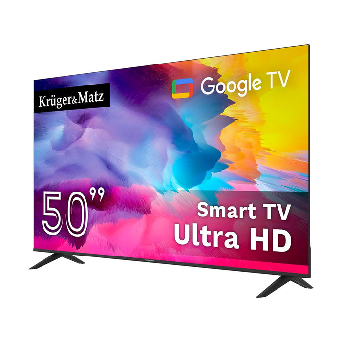 Krüger&Matz KM0250UHD-G 126 см (50") UHD Smart TV Wi-Fi Черен