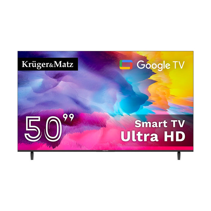 Krüger&Matz KM0250UHD-G 126 см (50") UHD Smart TV Wi-Fi Черен