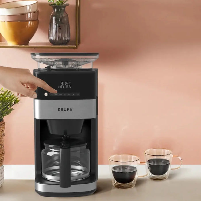 Krups KM832810 Grind & Brew метална мелачка 3 степени