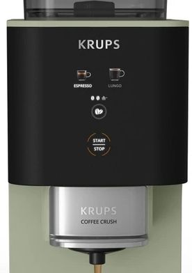 Кафеавтомат Krups - Coffee Crush, SA401LE0, 15 bar, 1.8 l, зелен