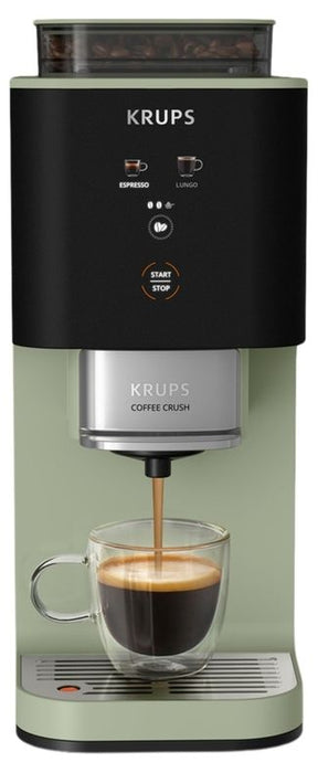 Кафеавтомат Krups - Coffee Crush, SA401LE0, 15 bar, 1.8 l, зелен