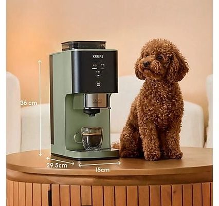 Кафеавтомат Krups - Coffee Crush, SA401LE0, 15 bar, 1.8 l, зелен