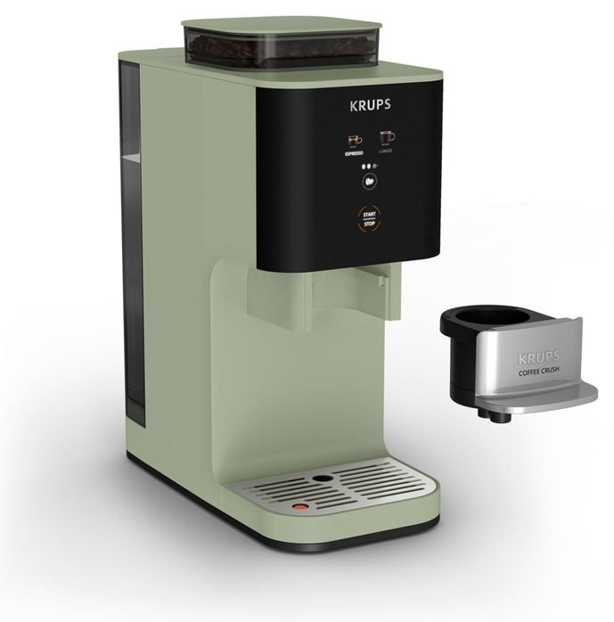 Кафеавтомат Krups - Coffee Crush, SA401LE0, 15 bar, 1.8 l, зелен