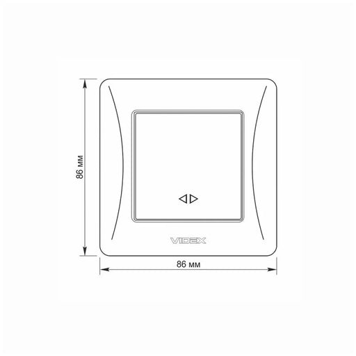 КРЪСТАТ КЛЮЧ 10А VF-BNSW1I-W BINERA VIDEX - БЯЛ