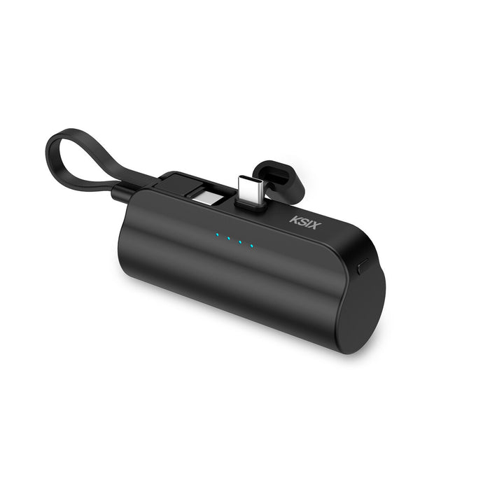 Преносима батерия Powerbank KSIX Черен 5000 mAh