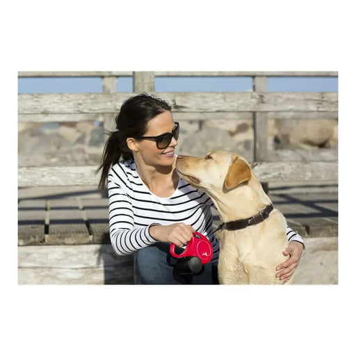 Кучешка Каишка Flexi NEW CLASSIC 5m Розов Размер М